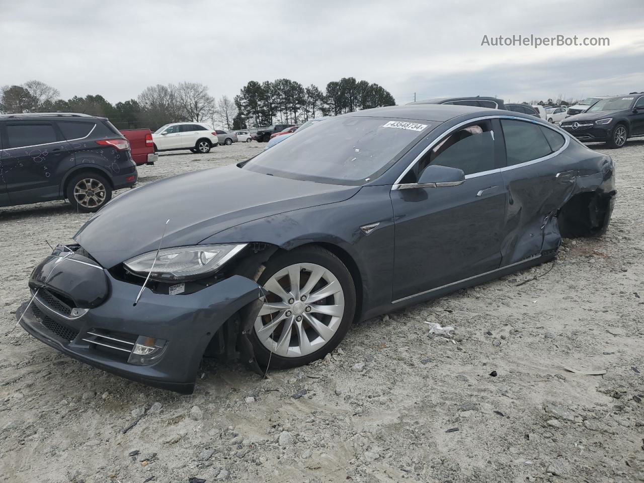 2016 Tesla Model S  Gray vin: 5YJSA1E26GF131404