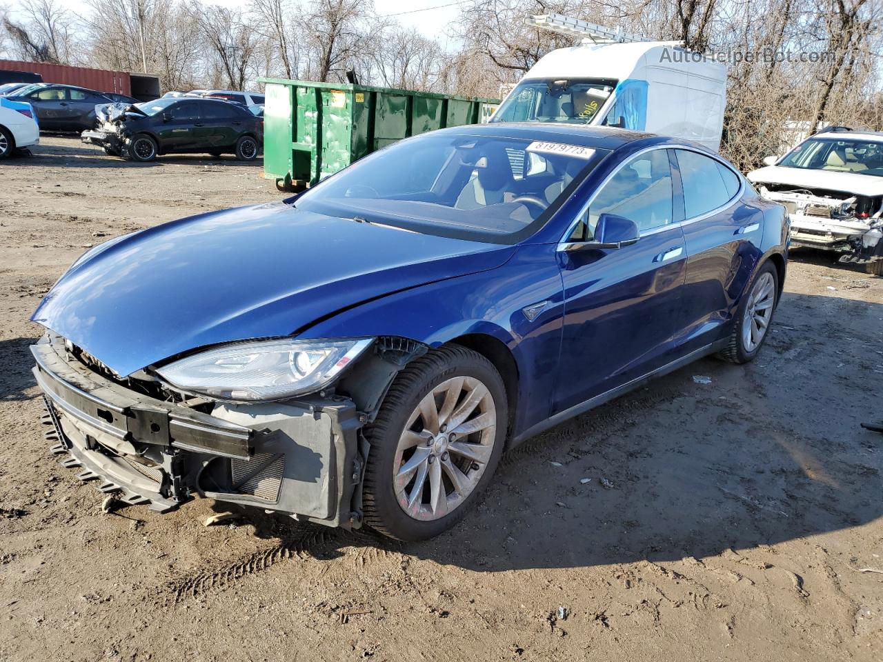 2016 Tesla Model S  Blue vin: 5YJSA1E26GF134092