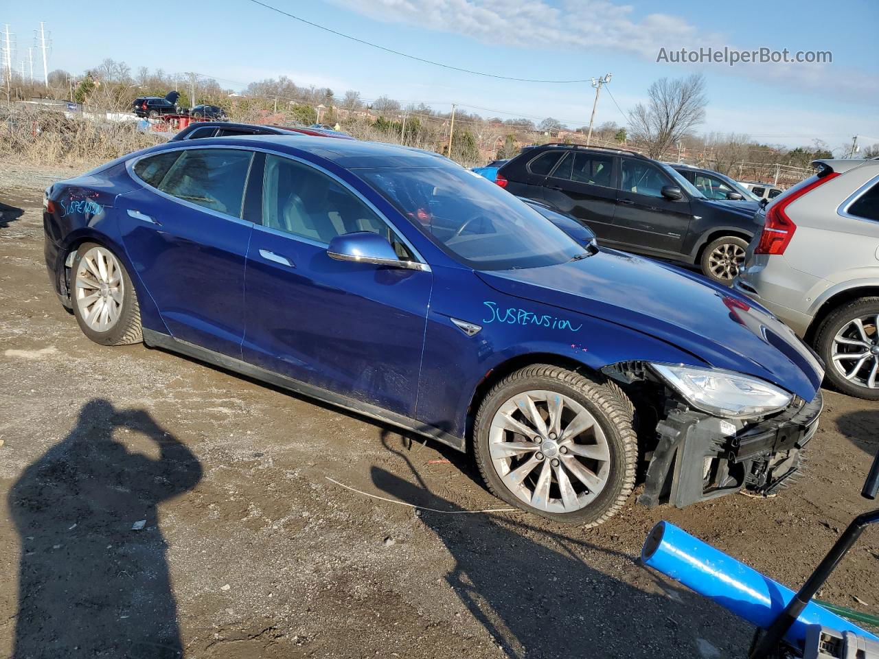 2016 Tesla Model S  Blue vin: 5YJSA1E26GF134092