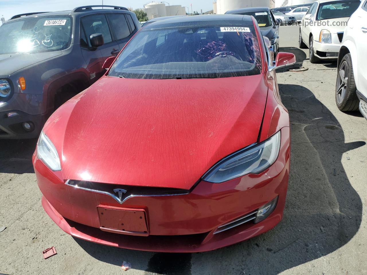 2016 Tesla Model S  Red vin: 5YJSA1E26GF143200