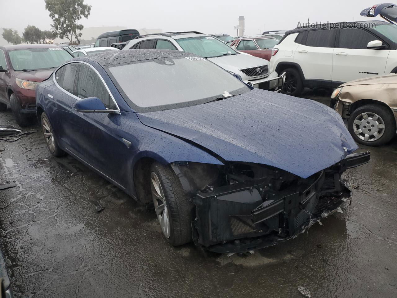 2016 Tesla Model S  Blue vin: 5YJSA1E26GF160806