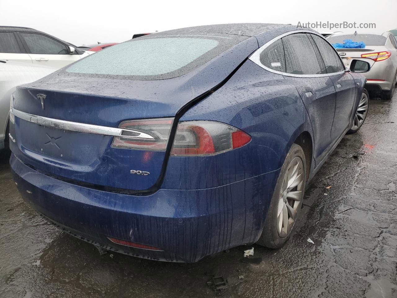 2016 Tesla Model S  Blue vin: 5YJSA1E26GF160806