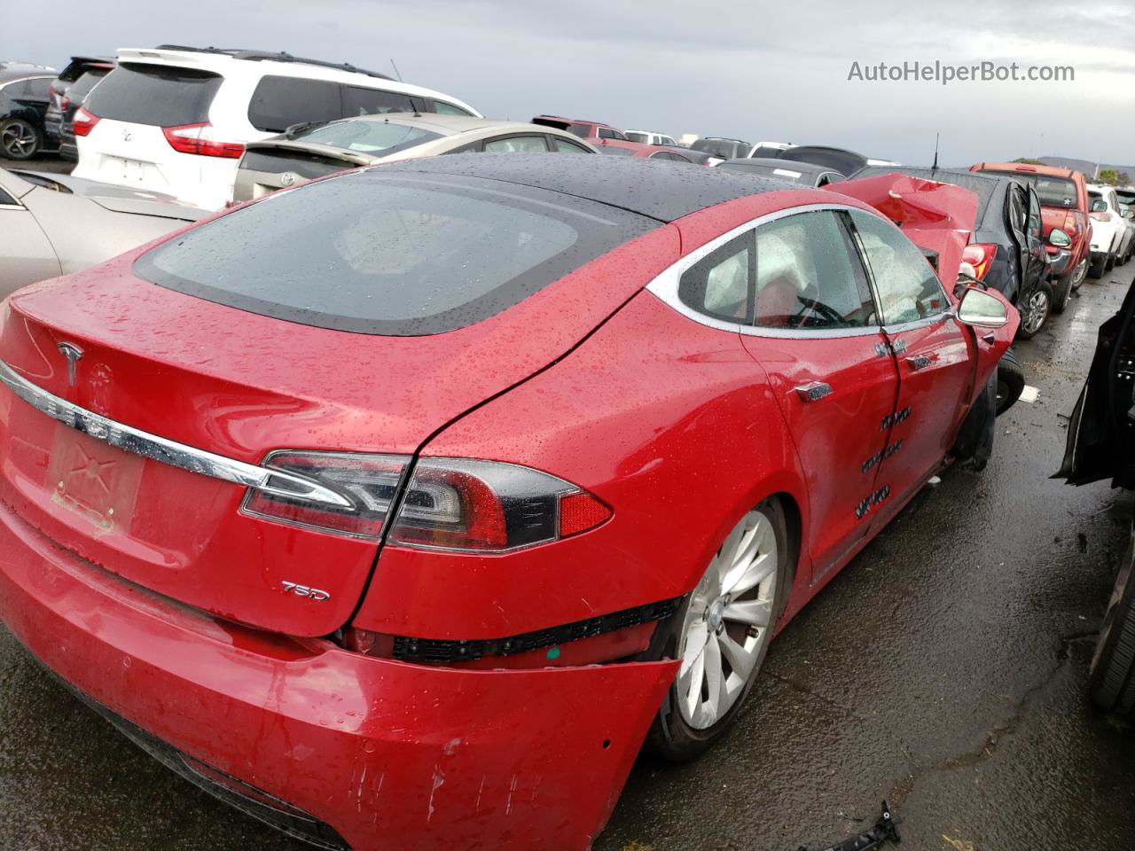 2018 Tesla Model S  Red vin: 5YJSA1E26JF278619