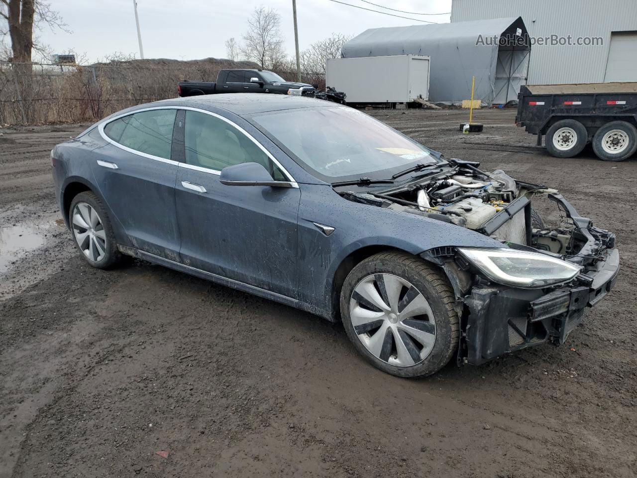 2020 Tesla Model S  Gray vin: 5YJSA1E26LF404402