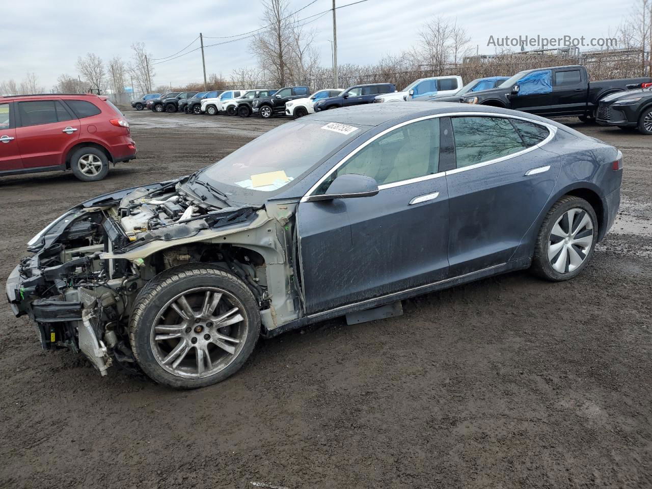 2020 Tesla Model S  Gray vin: 5YJSA1E26LF404402