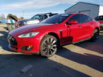 2015 Tesla Model S  Red vin: 5YJSA1E27FF109541