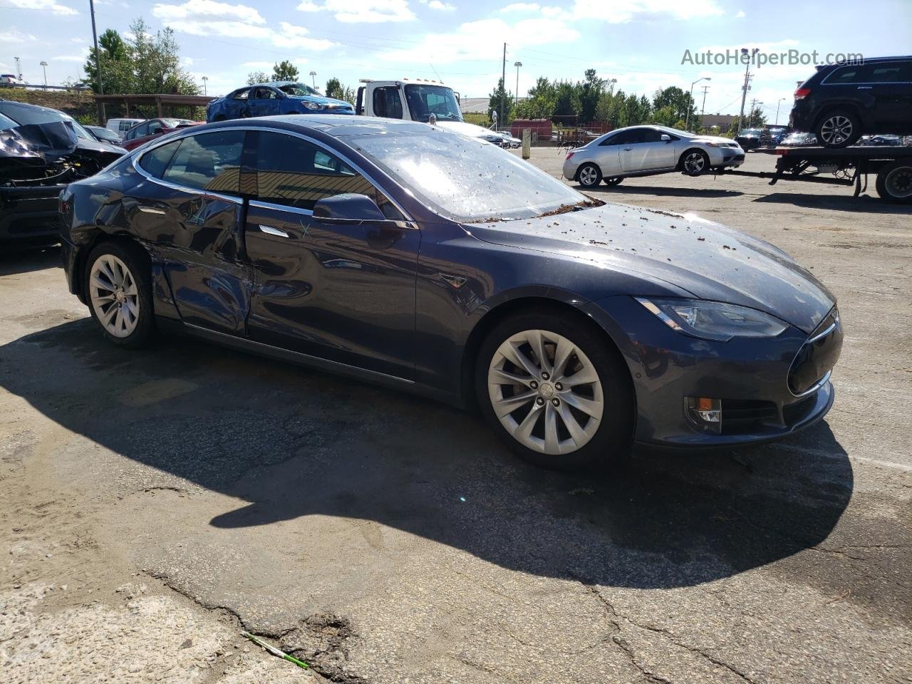 2016 Tesla Model S  Gray vin: 5YJSA1E27GF134800