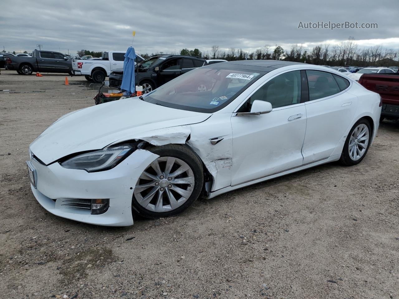 2016 Tesla Model S  White vin: 5YJSA1E27GF170678
