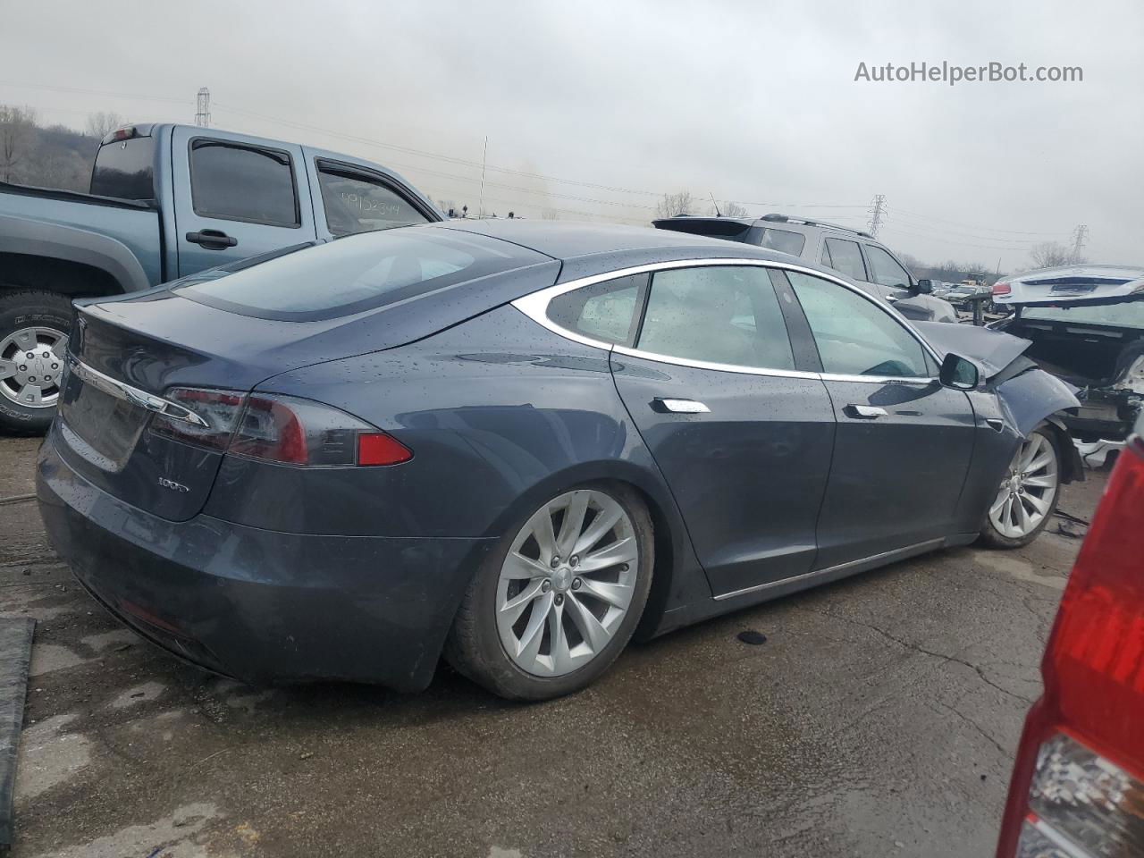 2018 Tesla Model S  Blue vin: 5YJSA1E27JF289676