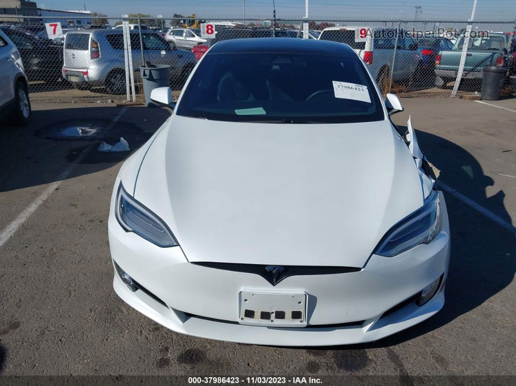 2020 Tesla Model S Long Range Dual Motor White vin: 5YJSA1E27LF361026