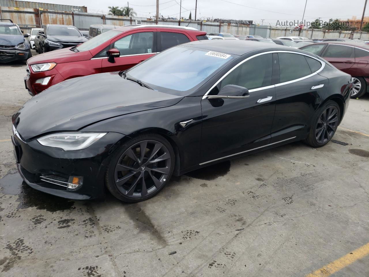 2020 Tesla Model S  Черный vin: 5YJSA1E28LF358507