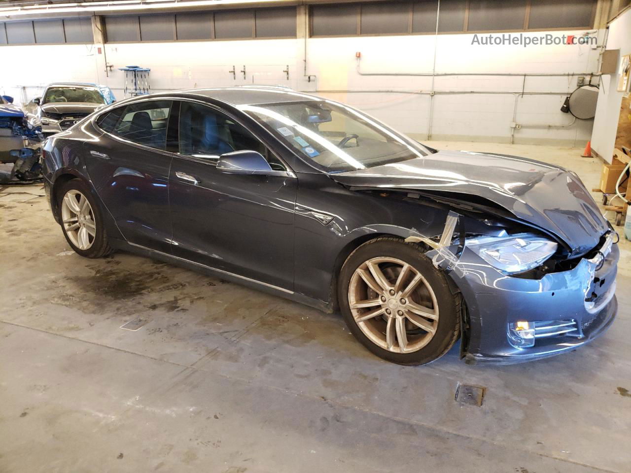 2015 Tesla Model S  Gray vin: 5YJSA1E29FF116362