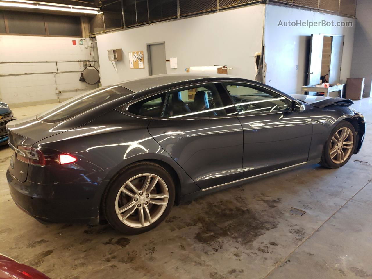 2015 Tesla Model S  Gray vin: 5YJSA1E29FF116362