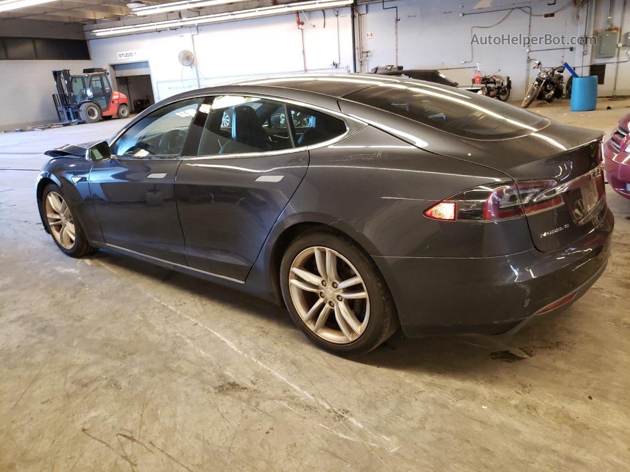 2015 Tesla Model S  Gray vin: 5YJSA1E29FF116362