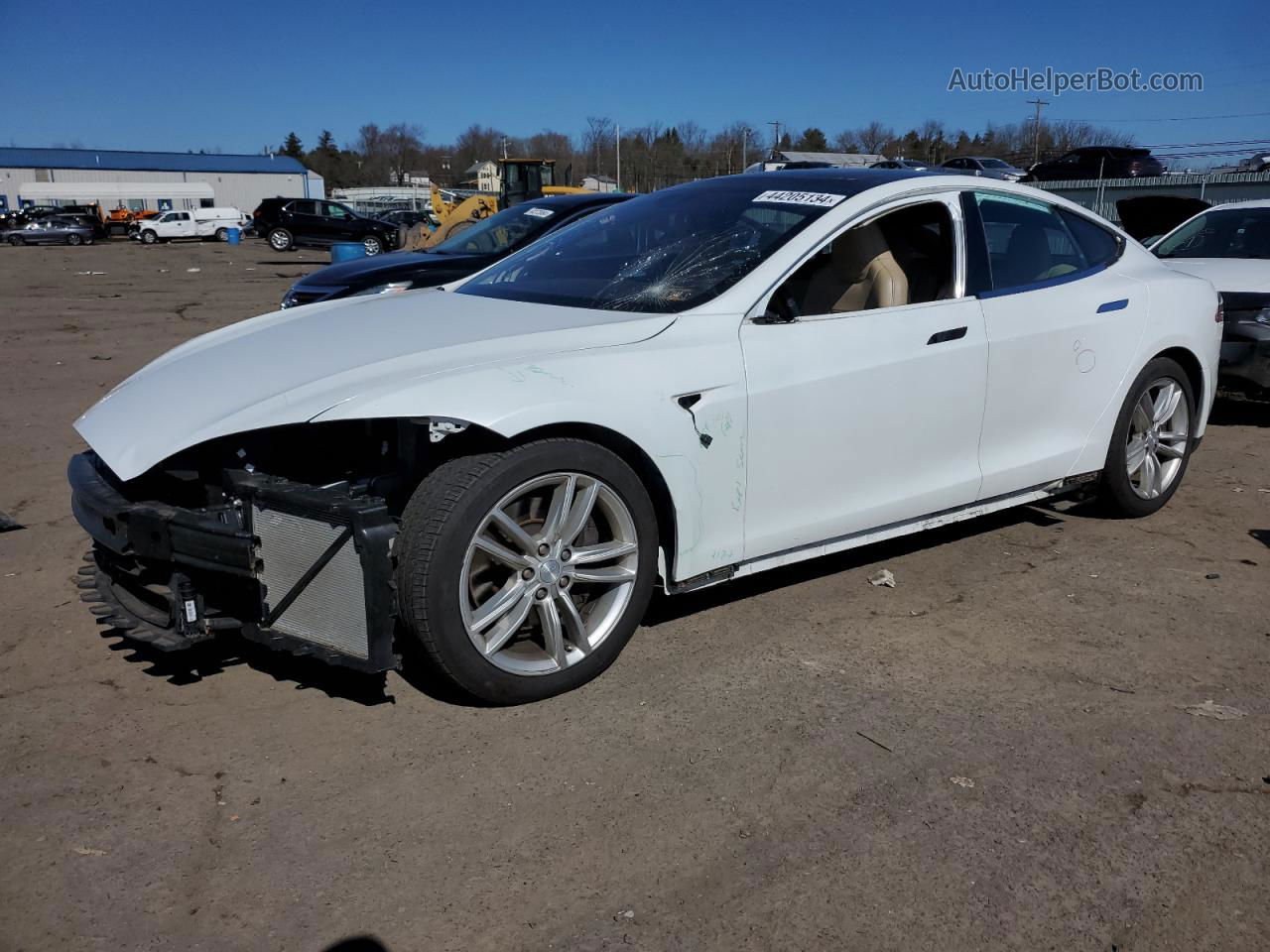 2016 Tesla Model S  White vin: 5YJSA1E29GF122244