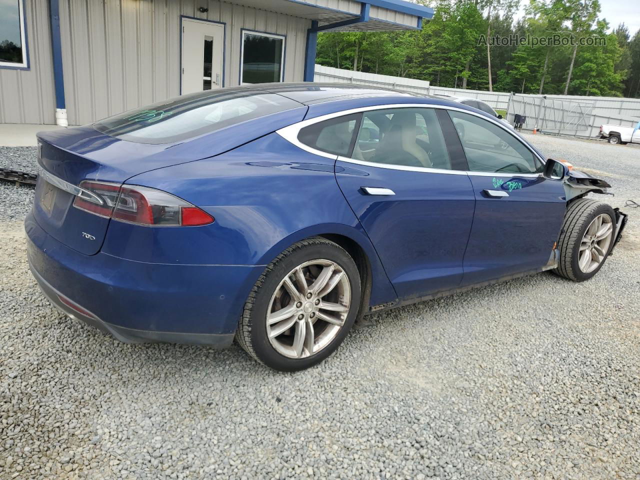 2016 Tesla Model S  Blue vin: 5YJSA1E29GF128030