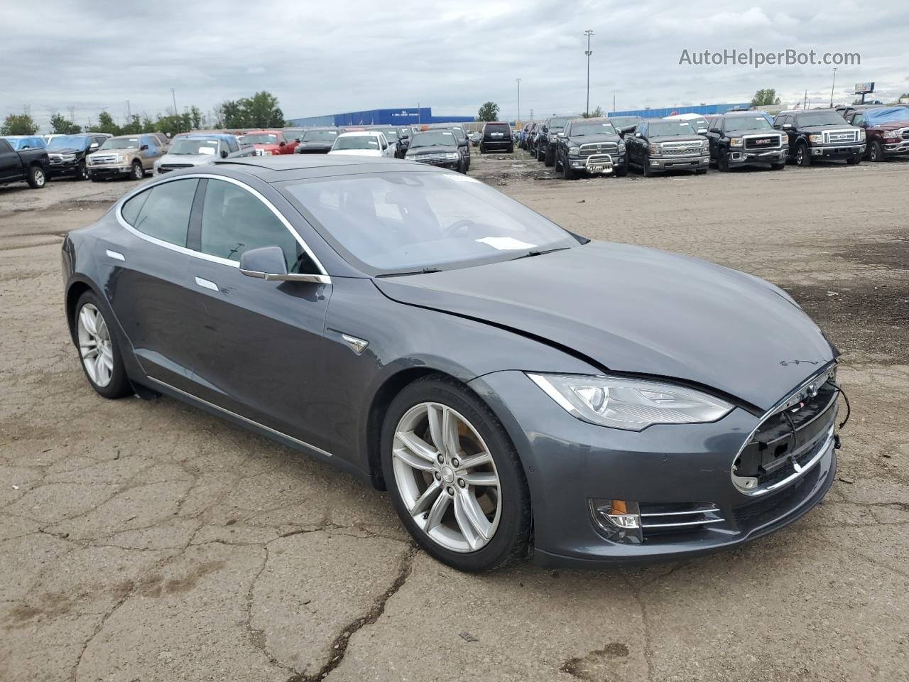 2016 Tesla Model S  Серый vin: 5YJSA1E29GF132143