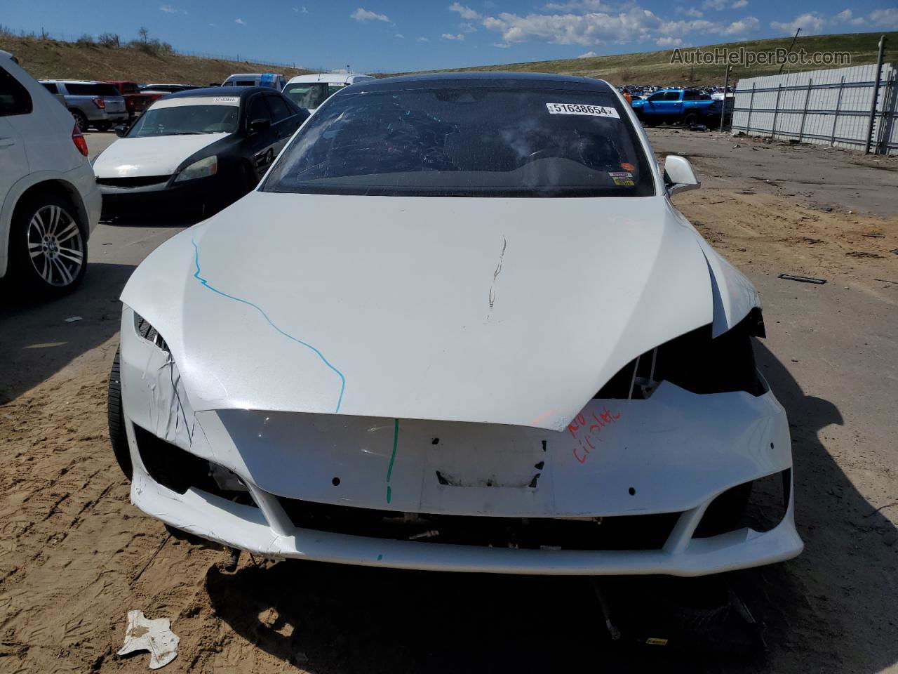 2016 Tesla Model S  White vin: 5YJSA1E29GF144342