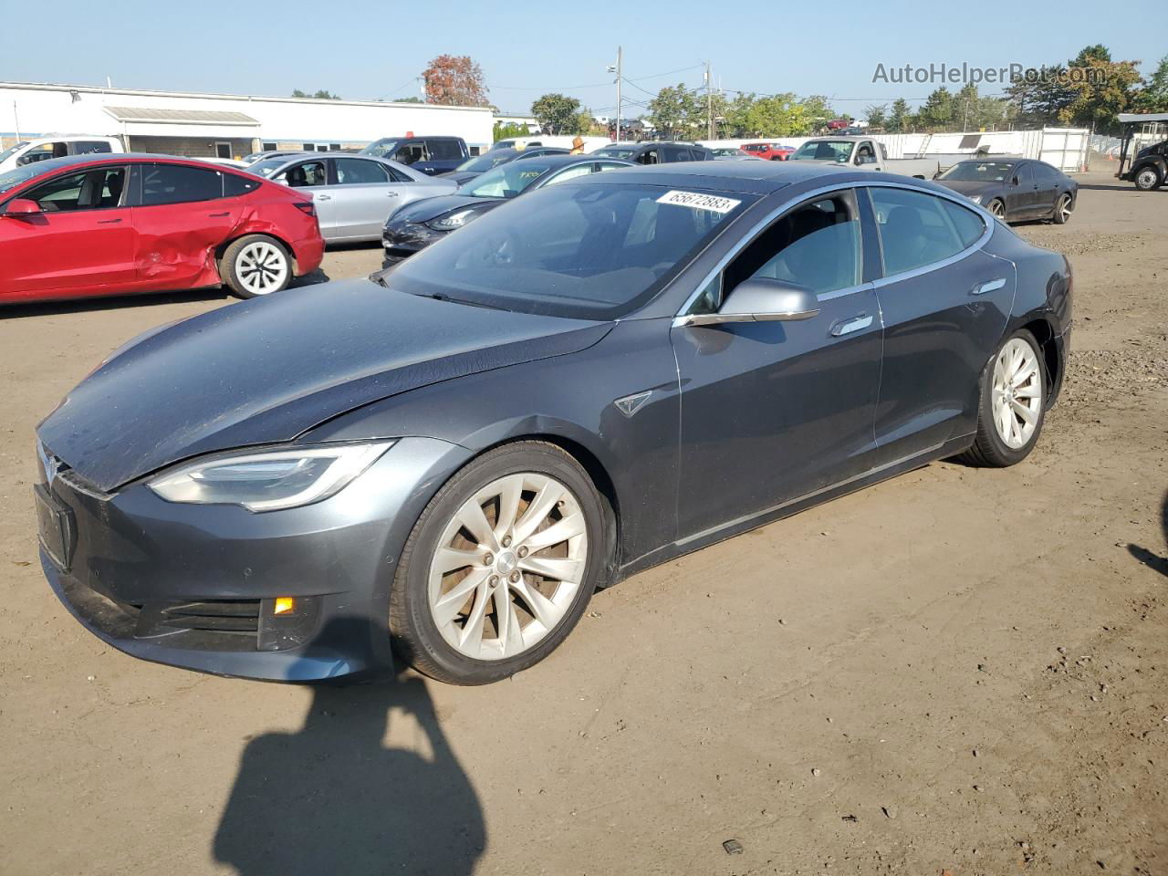 2016 Tesla Model S  Gray vin: 5YJSA1E29GF146141