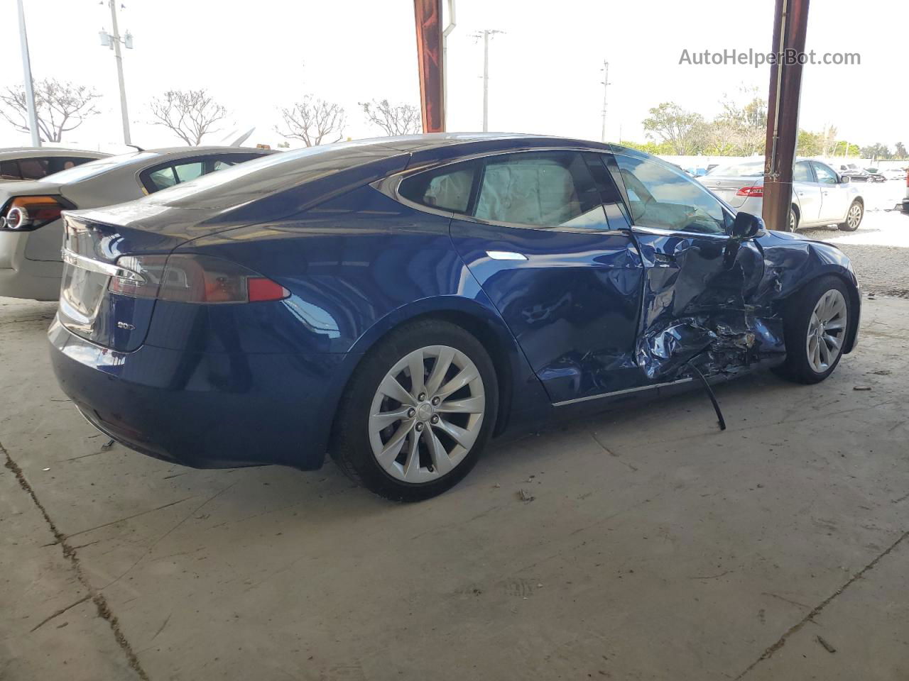 2016 Tesla Model S  Blue vin: 5YJSA1E29GF150299