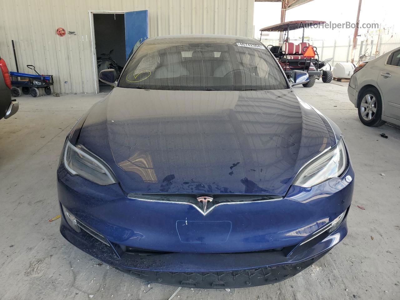 2016 Tesla Model S  Blue vin: 5YJSA1E29GF150299