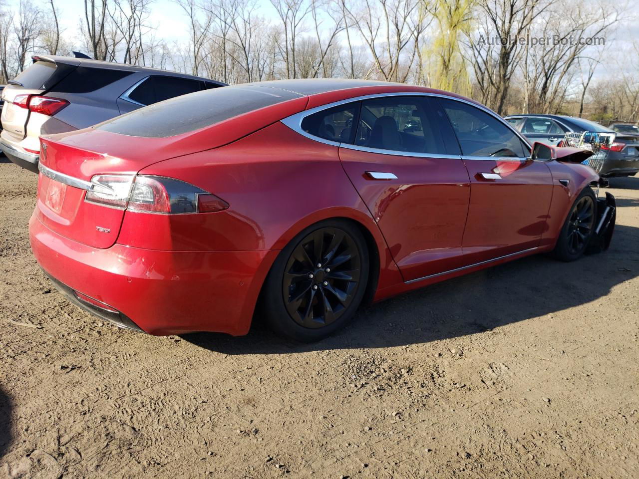 2018 Tesla Model S  Red vin: 5YJSA1E29JF245484