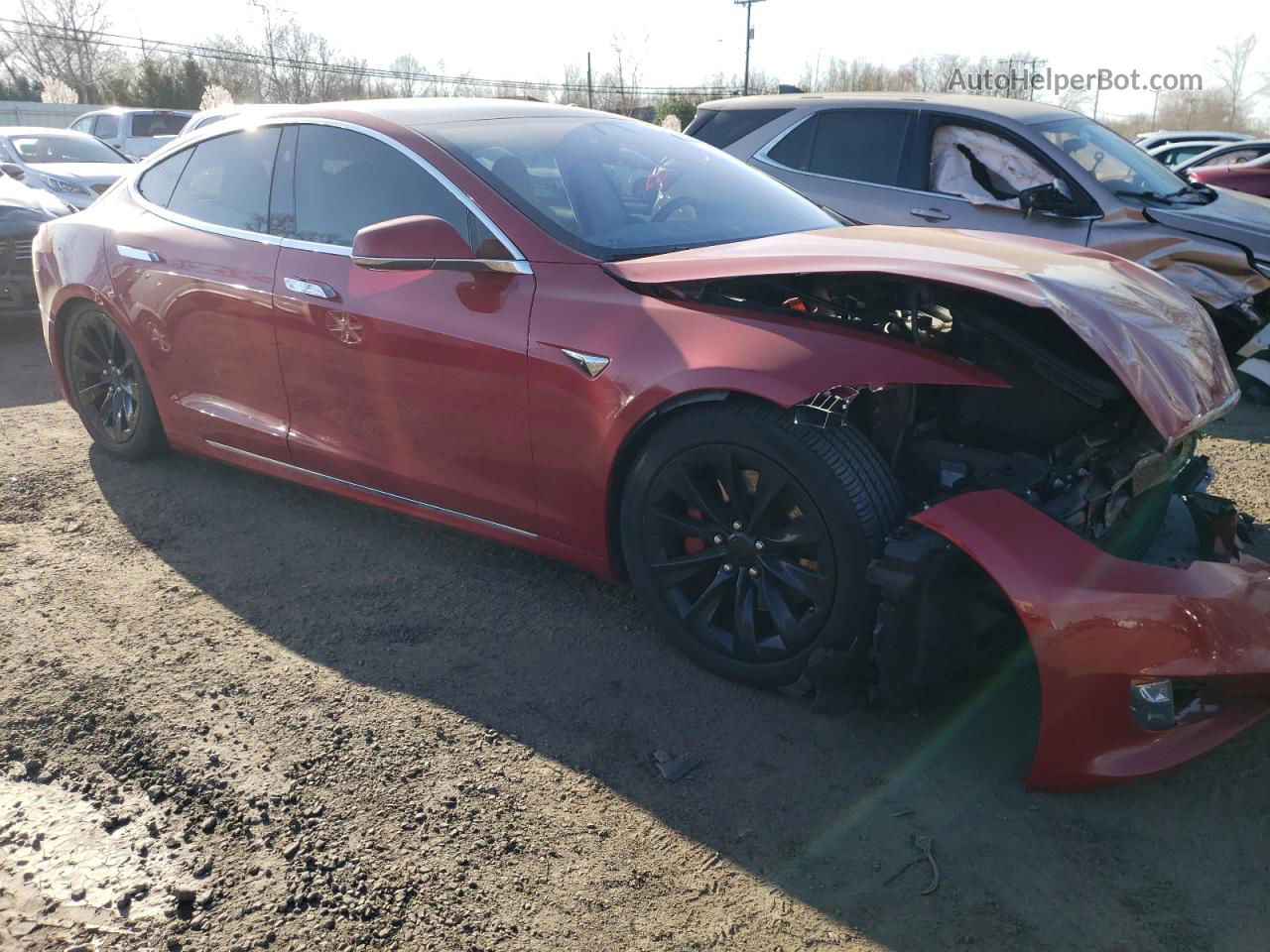 2018 Tesla Model S  Red vin: 5YJSA1E29JF245484