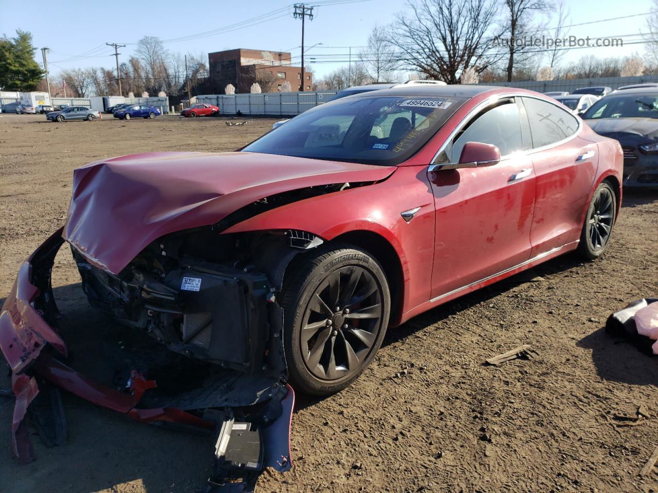 2018 Tesla Model S  Red vin: 5YJSA1E29JF245484