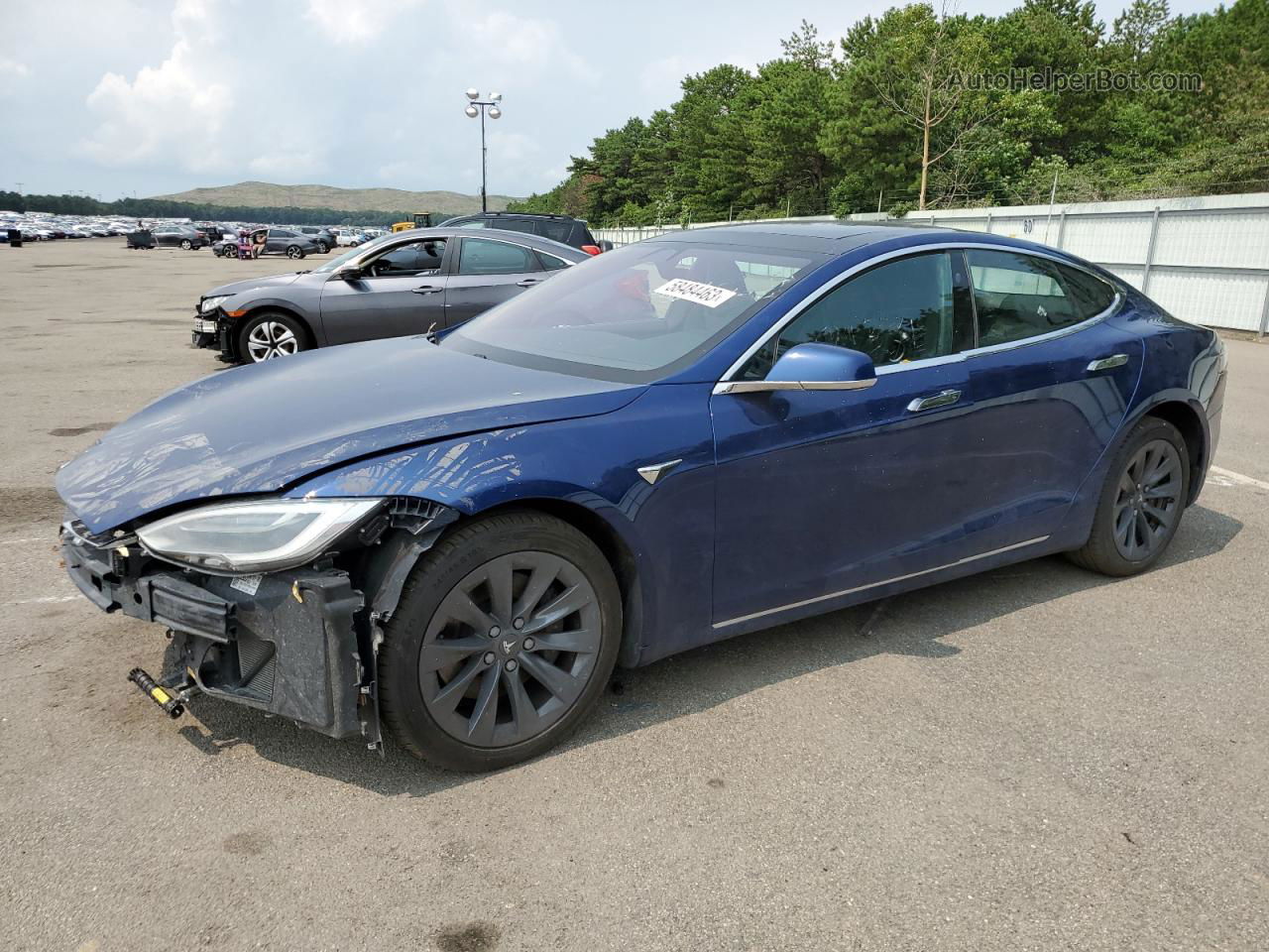 2018 Tesla Model S  Синий vin: 5YJSA1E29JF264326