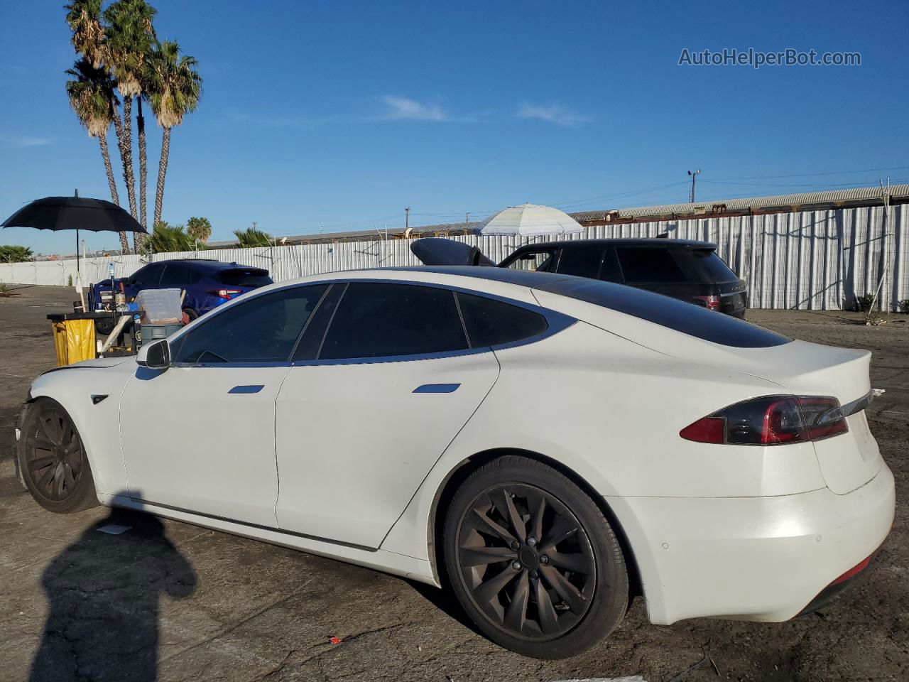 2019 Tesla Model S  White vin: 5YJSA1E2XKF339181