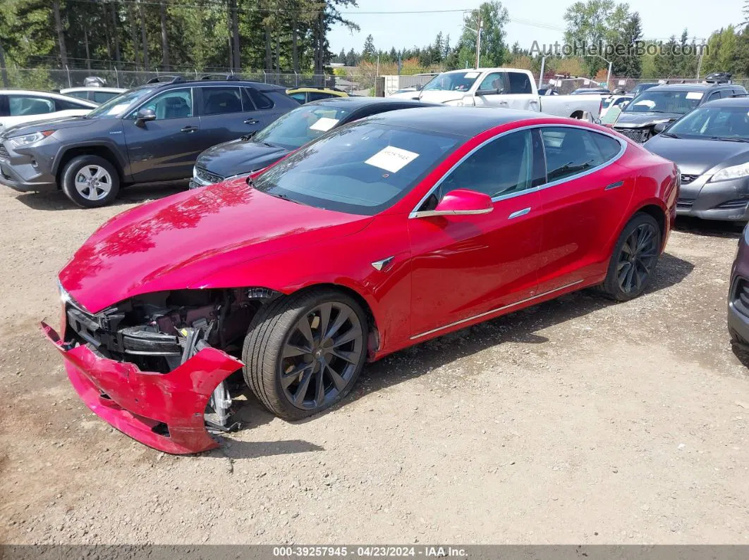 2020 Tesla Model S Long Range Dual Motor All-wheel Drive/long Range Plus Dual Motor All-wheel Drive Red vin: 5YJSA1E2XLF402992