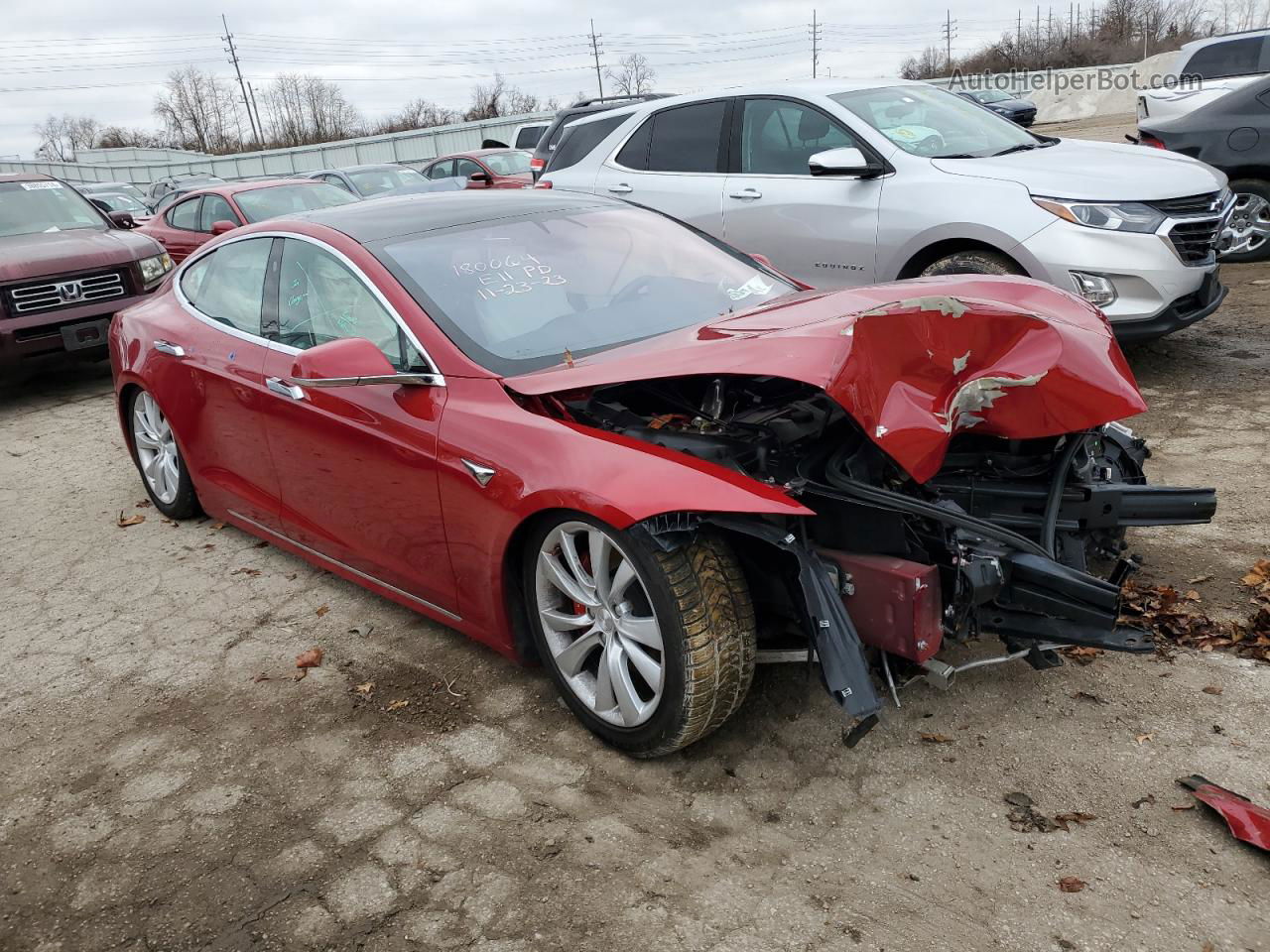 2019 Tesla Model S  Red vin: 5YJSA1E40KF313898