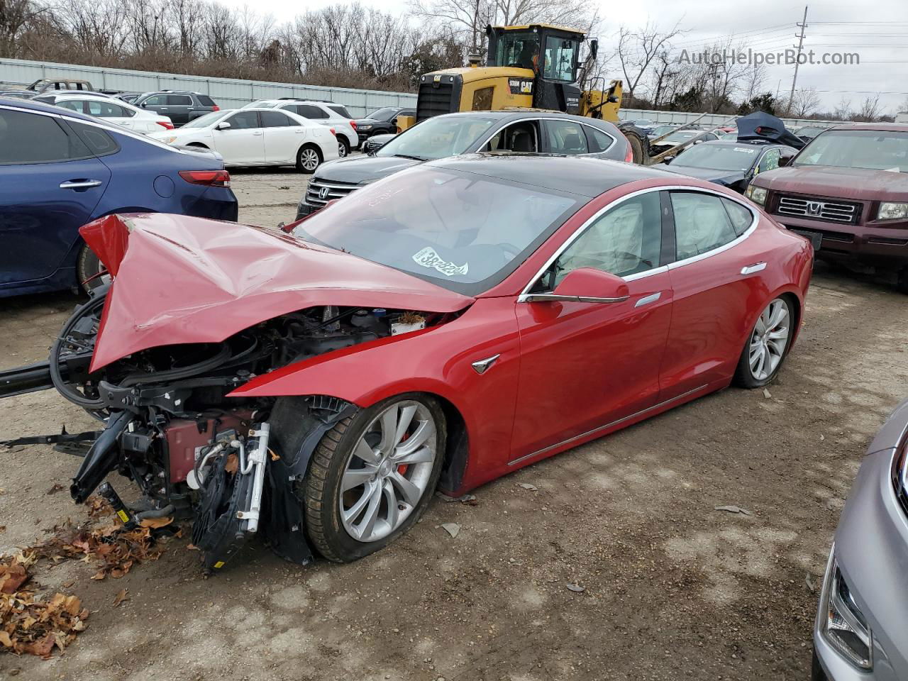 2019 Tesla Model S  Red vin: 5YJSA1E40KF313898