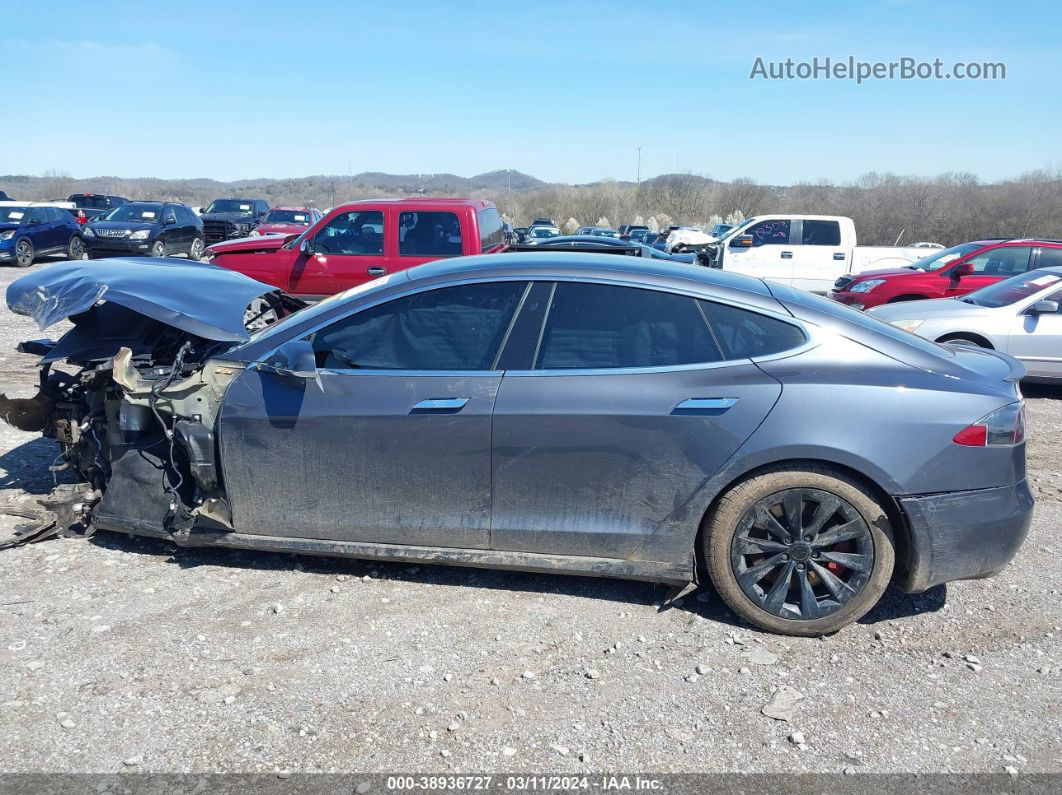 2020 Tesla Model S Performance Dual Motor All-wheel Drive Gray vin: 5YJSA1E40LF355361