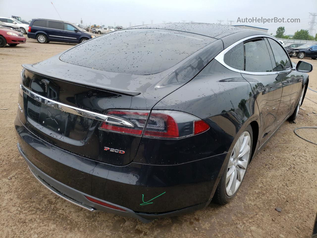 2016 Tesla Model S  Черный vin: 5YJSA1E41GF130274
