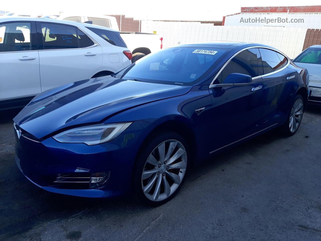 2016 Tesla Model S  Blue vin: 5YJSA1E41GF147057