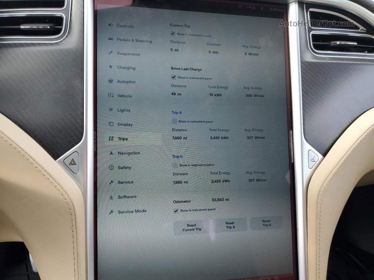 2016 Tesla Model S  Синий vin: 5YJSA1E42GF155586