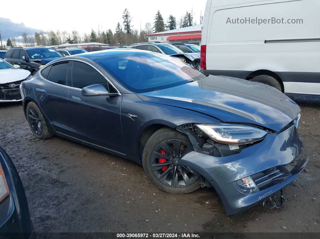 2020 Tesla Model S Performance Dual Motor All-wheel Drive Blue vin: 5YJSA1E42LF366863