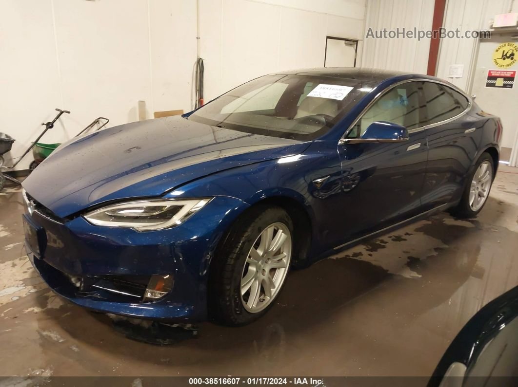 2020 Tesla Model S Performance Dual Motor All-wheel Drive Синий vin: 5YJSA1E42LF392167