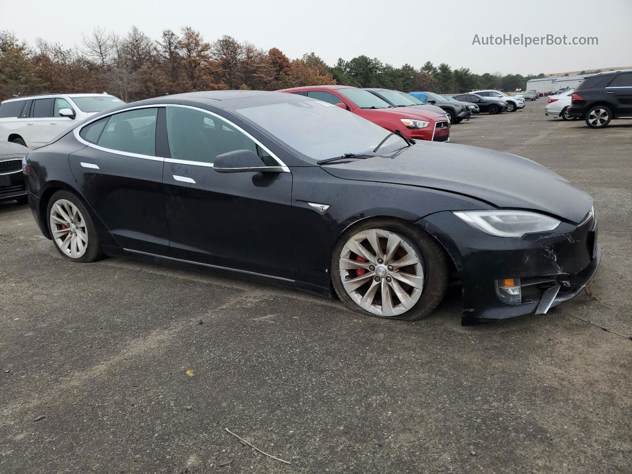 2016 Tesla Model S  Black vin: 5YJSA1E43GF157279