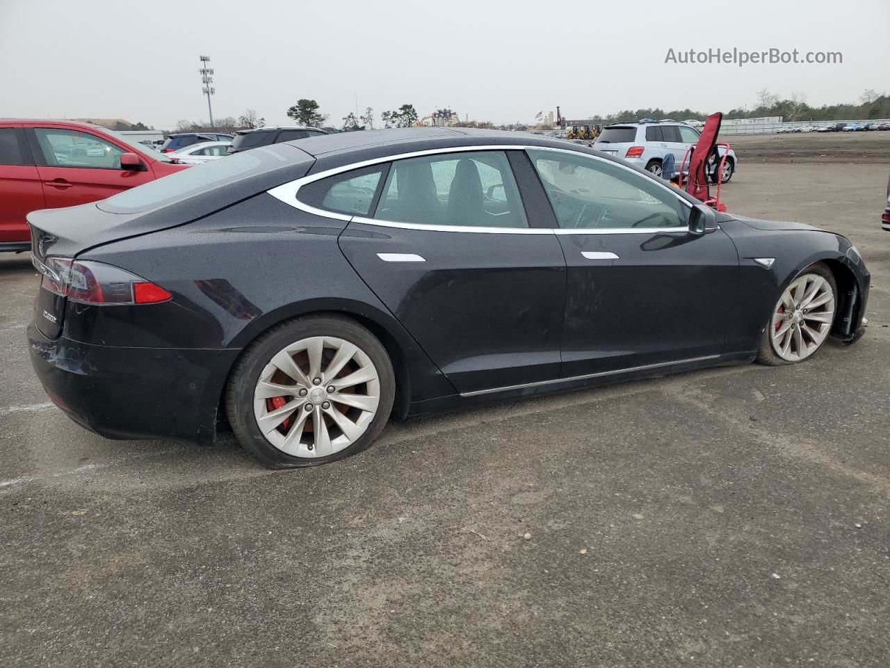 2016 Tesla Model S  Black vin: 5YJSA1E43GF157279