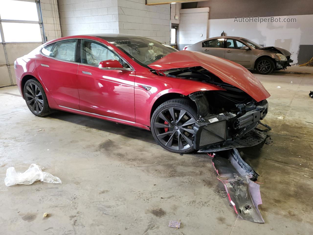 2021 Tesla Model S  Red vin: 5YJSA1E43MF426361