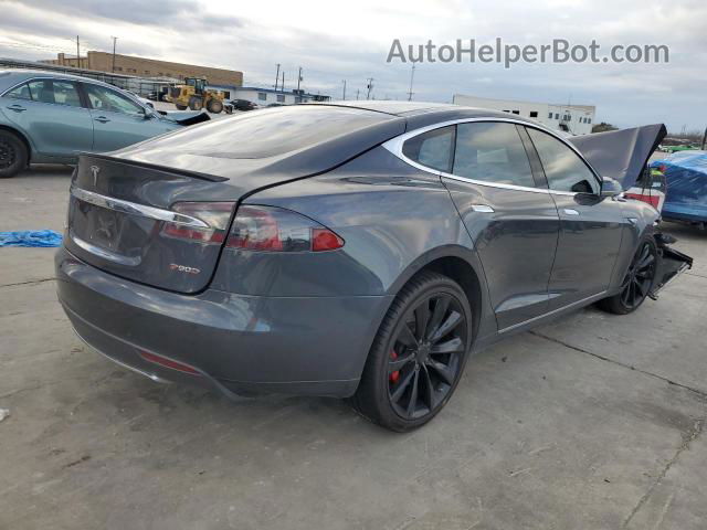 2015 Tesla Model S  Gray vin: 5YJSA1E44FF114701