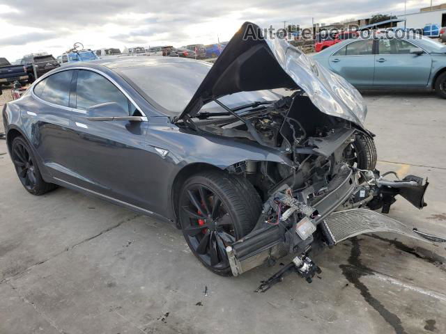 2015 Tesla Model S  Gray vin: 5YJSA1E44FF114701