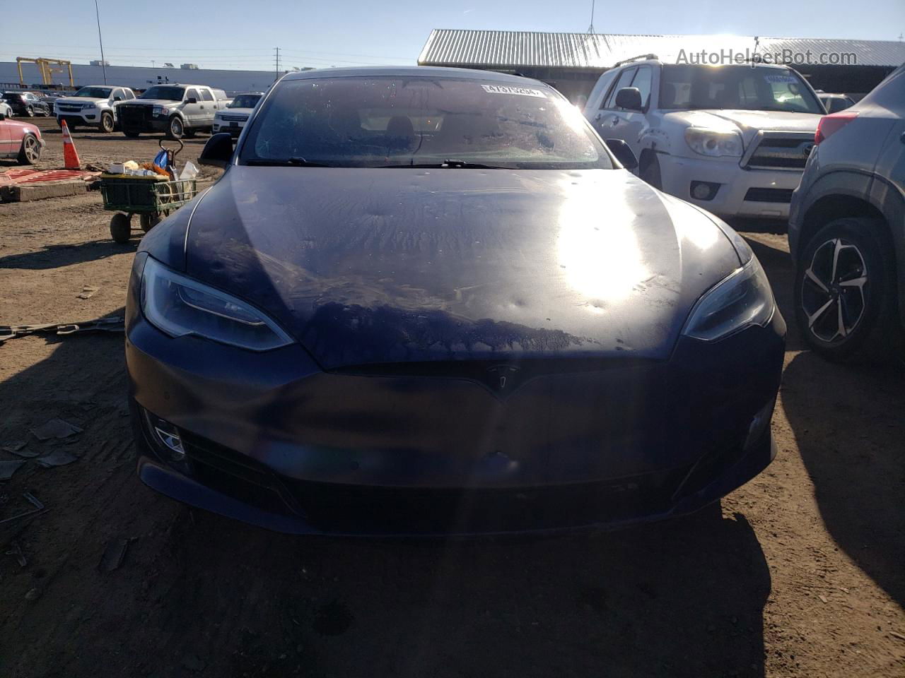 2016 Tesla Model S  Синий vin: 5YJSA1E44GF177492