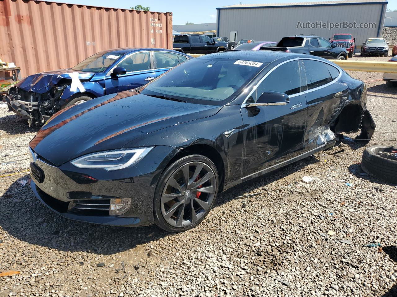 2020 Tesla Model S  Black vin: 5YJSA1E44LF370431