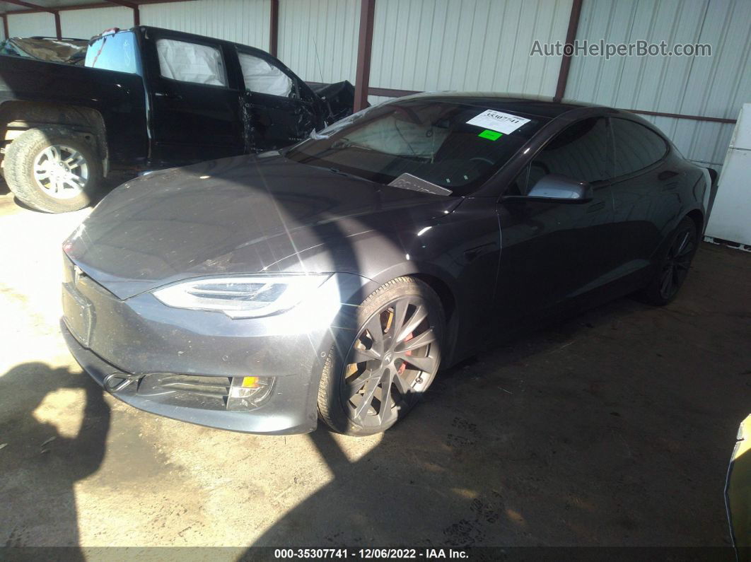 2020 Tesla Model S Performance Gray vin: 5YJSA1E44LF398648
