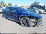 2020 Tesla Model S Performance Dual Motor All-wheel Drive Blue vin: 5YJSA1E45LF381003