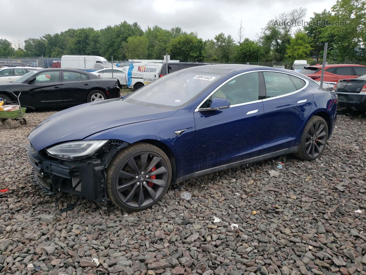 2016 Tesla Model S  Blue vin: 5YJSA1E46GF122834