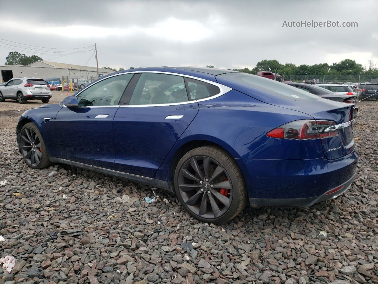 2016 Tesla Model S  Blue vin: 5YJSA1E46GF122834